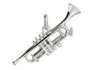 Pendentif Trompette Or Gris 750 Lucas Lucor P1497-G - Réf. P1497-G