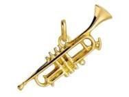 Pendentif Trompette Or Jaune 750 Lucas-Lucor P1497 - Réf. P1497