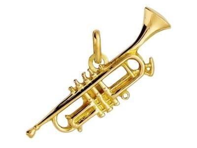 Pendentif Trompette Or Jaune 750 Lucas-Lucor P1497 - Réf. P1497