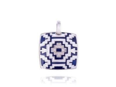 Pendentif Una Storia Aztec Argent Laque Zirconium - BQ121186 - Réf. BQ121186