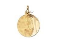 Pendentif Vierge Ronde 15 mm Or Jaune 750 - 532300 - Réf. 532300