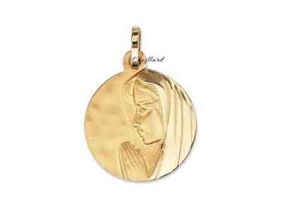 Pendentif Vierge Ronde 15 mm Or Jaune 750 - 532300 - Réf. 532300