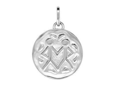 Pendentif Zodiaque Gémeaux Argent Poli/Satin 336290.3 - Réf. 336290.3