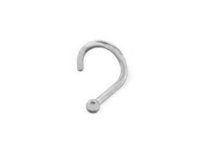 Piercing Boucle De Nez Boule Or Gris 750 - 321029 - Réf. 321029