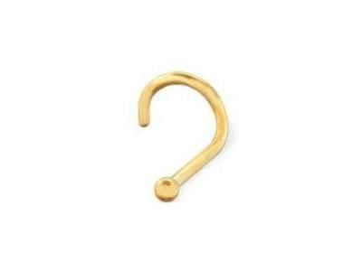 Piercing Boucle De Nez Boule Or Jaune 750 - 321145 - Réf. 321145