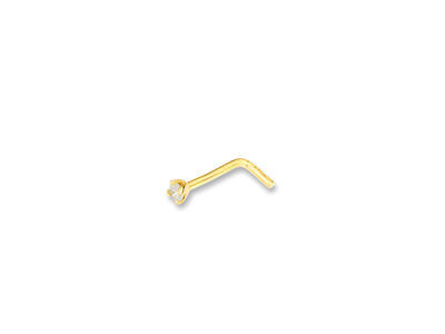 Piercing Boucle De Nez Diamant Or Jaune 750 - QX407JB4 - Réf. QX407JB4