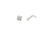 Piercing Boucle De Nez Or Gris 375 Zirconium - N6388G - Réf. N6388G