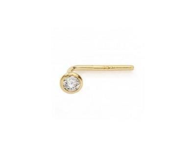 Piercing Boucle Nez Zircon Clos Or Jaune 750 - 4683 - Réf. 4683