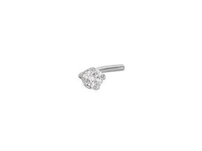 Piercing  Nez Or Gris 750 Diamant 0.03 Carat 304001BL - Réf. 304001BL
