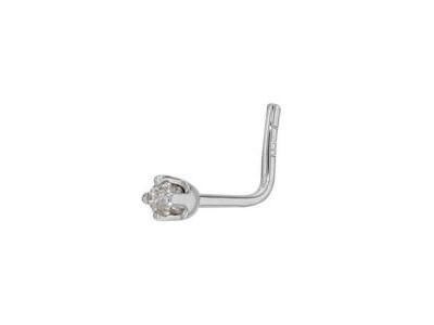 Piercing  Nez Or Gris 750 Diamant 0.03 Carat - 304001BL - Réf. 304001BL