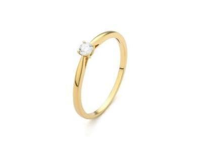 Solitaire Diamant 0.10 carat Or Jaune 750 - RB706 - Réf. RB706FMGYNY