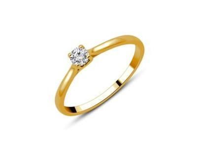 Solitaire Diamant 0.15 Carat Or Jaune 750 - CR48164D - Réf. CR48164D