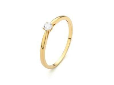 Solitaire Diamant 0.15 carat Or Jaune 750 - RB707 - Réf. RB707FMGYNY