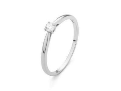 Solitaire Diamant 0.20 carat Or Gris Palladié 750 - RB708 - Réf. RB708FMPWAY