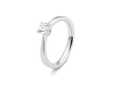 Solitaire Diamant 0.40 Carat H-SI Or Gris 750 RE278 - Réf. RE278FMNWAQ14