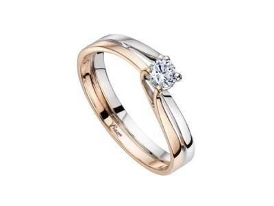 Solitaire Diamant Naturel Or 750 Rose Et Gris 3222109 - Réf. 3222109