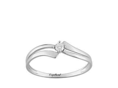 Solitaire Diamant Naturel Or Gris 750 - QH086GB4 - Réf. QH086GB4