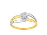 Solitaire Diamant Or Bicolore 375 Serti Griffe - 09ZD18BB4 - Réf. 09ZD18BB4