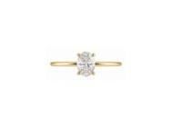 Solitaire Diamant Ovale 0.44 Carat Or Jaune 18 Carats - S7 340OVJ - Réf. S7 340OVJ