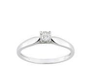 Solitaire Diamant Pastillé Serti Griffe Or Gris 375 - 09ZQ60GB4 - Réf. 09ZQ60GB4