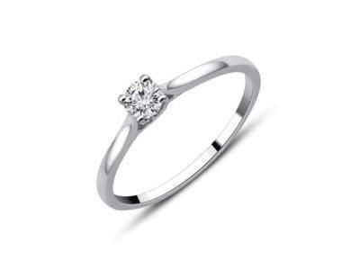 Solitaire Platine Diamant Naturel 0.20 Carat - CR48166DPT - Réf. CR48166DPT