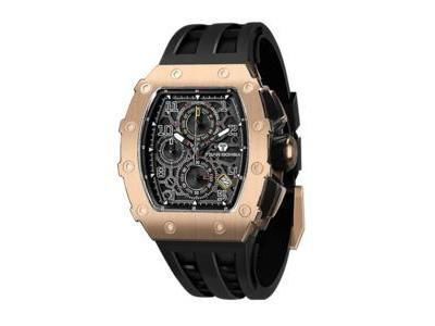 Tsar Bomba TB8204Q35 : Chronographe Acier Design Tonneau - Réf. TB8204Q35